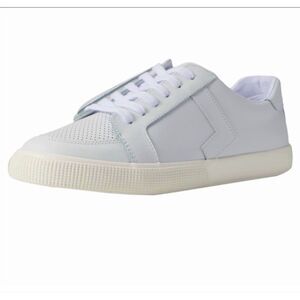 LRL Jennefer White Lace Up Leather Sneaker Sz 9